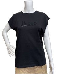 HERNO キラキラTシャツ　ブラック